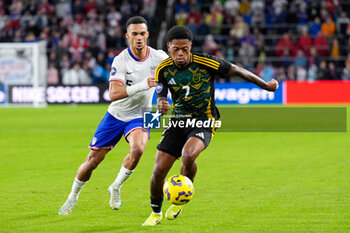 2024-11-18 - Jamaica forward Leon Bailey (7) moves the ball against United States defender Antonee Robinson (5) - CONCACAF NATIONS LEAGUE - USA VS JAMAICA - OTHER - SOCCER