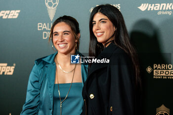 2024-10-28 - Mariona Caldentey (left) during the red carpet ceremony of the Ballon d'Or (Golden Ball) France Football 2024 on 28 October 2024 at Theatre du Chatelet in Paris, France - FOOTBALL - BALLON D'OR 2024 - RED CARPET CEREMONY - OTHER - SOCCER