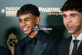 2024-10-28 - Lamine Yamal during the red carpet ceremony of the Ballon d'Or (Golden Ball) France Football 2024 on 28 October 2024 at Theatre du Chatelet in Paris, France - FOOTBALL - BALLON D'OR 2024 - RED CARPET CEREMONY - OTHER - SOCCER