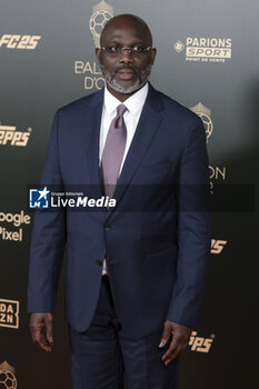 2024-10-28 - George Weah attends the 68th Ballon D'Or France Football 2024 photocall on October 28, 2024 at Theatre du Chatelet in Paris, France - FOOTBALL - BALLON D'OR 2024 - OTHER - SOCCER