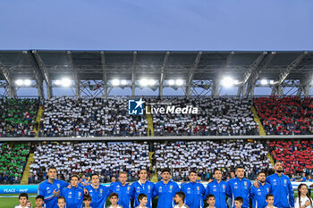 2024-06-09 - Italy's players during the anthem - ITALY VS BOSNIA - FRIENDLY MATCH - SOCCER