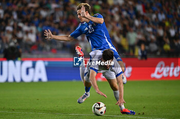 2024-06-09 - Italy's midfielder Nicolo Fagioli against Bosnia and Herzegovina's midfielder Armin Gigovic - ITALY VS BOSNIA - FRIENDLY MATCH - SOCCER