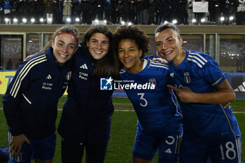 2024-02-23 - Benedetta Glionna (ITA) , Sara Gama (ITA) and Arianna Caruso (ITA) during the Women's International Friendly Match between Italy Women's National Team vs Ireland Women's National Team on 23 February 2024 at 