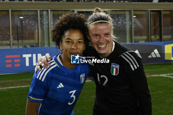 2024-02-23 - Sara Gama (ITA) and Katja Schroffenegger (ITA) during the Women's International Friendly Match between Italy Women's National Team vs Ireland Women's National Team on 23 February 2024 at 