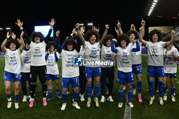 2024-02-23 - The Italy Team celebrate Sara Gama (ITA) during the Women's International Friendly Match between Italy Women's National Team vs Ireland Women's National Team on 23 February 2024 at 