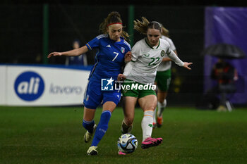 2024-02-23 - Benedetta Glionna (ITA) and Isibeal Atkinson (IRL) during the Women's International Friendly Match between Italy Women's National Team vs Ireland Women's National Team on 23 February 2024 at 