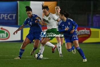 2024-02-23 - Martina Piemonte (ITA) , Katie McCabe (IRL) and Giulia Dragoni (ITA) during the Women's International Friendly Match between Italy Women's National Team vs Ireland Women's National Team on 23 February 2024 at 