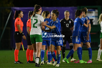 2024-02-23 - Greets at the end of the match during the Women's International Friendly Match between Italy Women's National Team vs Ireland Women's National Team on 23 February 2024 at 