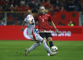 2024-03-22 - Frederic Veseli of Albania during the friendly football match between the national team of Albania and and Chile, on 23 March 2023 at Ennio Tardini Stadium in Parma, Italy. Photo Nderim KACELI - ALBANIA VS CHILE - FRIENDLY MATCH - SOCCER