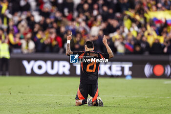 2024-03-22 - Daniel Munoz of Colombia celebrates at full-time during the International Friendly football match between Spain and Colombia on 22 March 2024 at the London Stadium in London, England - FOOTBALL - FRIENDLY GAME - SPAIN V COLOMBIA - FRIENDLY MATCH - SOCCER