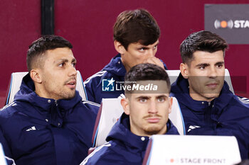 2024-03-22 - Rodri and Alvaro Morata of Spain during the International Friendly football match between Spain and Colombia on 22 March 2024 at the London Stadium in London, England - FOOTBALL - FRIENDLY GAME - SPAIN V COLOMBIA - FRIENDLY MATCH - SOCCER