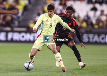 2024-03-22 - Gerard Moreno of Spain and Jefferson Lerma of Colombia during the International Friendly football match between Spain and Colombia on 22 March 2024 at the London Stadium in London, England - FOOTBALL - FRIENDLY GAME - SPAIN V COLOMBIA - FRIENDLY MATCH - SOCCER