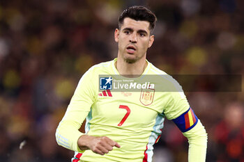 2024-03-22 - Alvaro Morata of Spain during the International Friendly football match between Spain and Colombia on 22 March 2024 at the London Stadium in London, England - FOOTBALL - FRIENDLY GAME - SPAIN V COLOMBIA - FRIENDLY MATCH - SOCCER