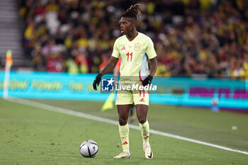 2024-03-22 - Nico Williams of Spain during the International Friendly football match between Spain and Colombia on 22 March 2024 at the London Stadium in London, England - FOOTBALL - FRIENDLY GAME - SPAIN V COLOMBIA - FRIENDLY MATCH - SOCCER