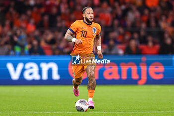2024-03-22 - Memphis Depay of Netherlands during the International Friendly football match between Netherlands and Scotland on March 22, 2024 at Johan Cruijff ArenA in Amsterdam, Netherlands - FOOTBALL - FRIENDLY GAME - NETHERLANDS V SCOTLAND - FRIENDLY MATCH - SOCCER