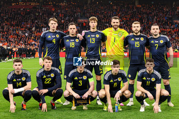 2024-03-22 - Team of Scotland during the International Friendly football match between Netherlands and Scotland on March 22, 2024 at Johan Cruijff ArenA in Amsterdam, Netherlands - FOOTBALL - FRIENDLY GAME - NETHERLANDS V SCOTLAND - FRIENDLY MATCH - SOCCER