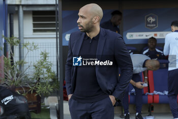2024-03-22 - Coach of France Thierry Henry during the International Under 23 Friendly football match between France U23 and Ivory Coast U23 on March 22, 2024 at Stade Gaston Petit in Chateauroux, France - FOOTBALL - U23 FRIENDLY GAME - FRANCE V IVORY COAST - FRIENDLY MATCH - SOCCER