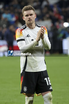 2024-03-23 - Maximilian Mittelstadt of Germany salutes the supporters following the International Friendly football match between France and Germany on March 23, 2024 at Groupama stadium in Decines-Charpieu near Lyon, France - FOOTBALL - FRIENDLY GAME - FRANCE V GERMANY - FRIENDLY MATCH - SOCCER