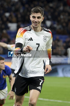 2024-03-23 - Kai Havertz of Germany celebrates his goal during the International Friendly football match between France and Germany on March 23, 2024 at Groupama stadium in Decines-Charpieu near Lyon, France - FOOTBALL - FRIENDLY GAME - FRANCE V GERMANY - FRIENDLY MATCH - SOCCER