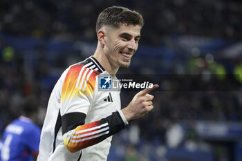 2024-03-23 - Kai Havertz of Germany celebrates his goal during the International Friendly football match between France and Germany on March 23, 2024 at Groupama stadium in Decines-Charpieu near Lyon, France - FOOTBALL - FRIENDLY GAME - FRANCE V GERMANY - FRIENDLY MATCH - SOCCER