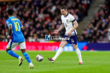 2024-03-24 - Lewis Dunk (14) of England during the International Friendly football match between England and Brazil on 23 March 2024 at Wembley Stadium in London, England - FOOTBALL - FRIENDLY GAME - ENGLAND V BRAZIL - FRIENDLY MATCH - SOCCER