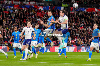 2024-03-24 - Harry Maguire (6) of England and Danilo of Brazil during the International Friendly football match between England and Brazil on 23 March 2024 at Wembley Stadium in London, England - FOOTBALL - FRIENDLY GAME - ENGLAND V BRAZIL - FRIENDLY MATCH - SOCCER
