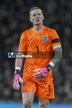 2024-03-23 - England goalkeeper Jordan Pickford during the International Friendly football match between England and Brazil on 23 March 2024 at Wembley Stadium in London, England - FOOTBALL - FRIENDLY GAME - ENGLAND V BRAZIL - FRIENDLY MATCH - SOCCER