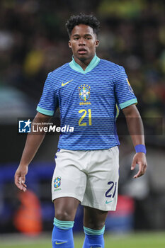 2024-03-23 - Brazil forward Endrick during the International Friendly football match between England and Brazil on 23 March 2024 at Wembley Stadium in London, England - FOOTBALL - FRIENDLY GAME - ENGLAND V BRAZIL - FRIENDLY MATCH - SOCCER