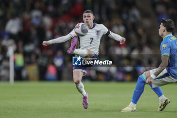 2024-03-23 - Phil Foden of England during the International Friendly football match between England and Brazil on 23 March 2024 at Wembley Stadium in London, England - FOOTBALL - FRIENDLY GAME - ENGLAND V BRAZIL - FRIENDLY MATCH - SOCCER