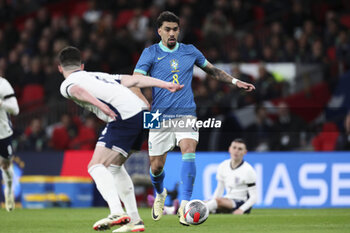 2024-03-23 - Brazil midfielder Lucas Paqueta during the International Friendly football match between England and Brazil on 23 March 2024 at Wembley Stadium in London, England - FOOTBALL - FRIENDLY GAME - ENGLAND V BRAZIL - FRIENDLY MATCH - SOCCER