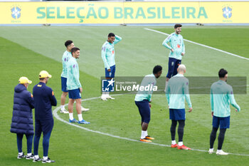 2024-03-25 - Rodrygo Goes of Brazil during the training session and press conference of Brazil Team prior the friendly football match against Spain on March 25, 2024 at Ciudad Deportiva Real Madrid in Valdebebas, Madrid, Spain - FOOTBALL - BRAZIL TRAINING AND PRESS CONFERENCE - FRIENDLY MATCH - SOCCER