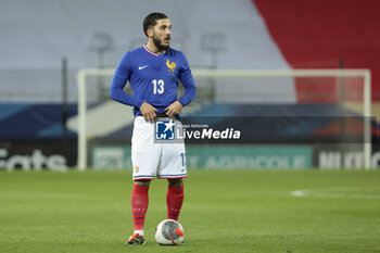 2024-03-25 - Rayan Cherki of France during the International Under 23 Friendly football match between France U23 and United States, USA U23 on March 25, 2024 at Stade Auguste Bonal in Sochaux Montbeliard, France - FOOTBALL - U23 FRIENDLY GAME - FRANCE V USA - FRIENDLY MATCH - SOCCER