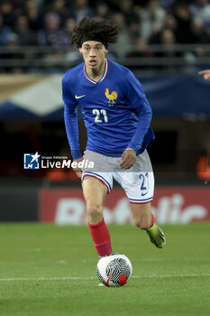 2024-03-25 - Maghnes Akliouche of France during the International Under 23 Friendly football match between France U23 and United States, USA U23 on March 25, 2024 at Stade Auguste Bonal in Sochaux Montbeliard, France - FOOTBALL - U23 FRIENDLY GAME - FRANCE V USA - FRIENDLY MATCH - SOCCER