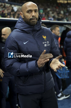 2024-03-25 - Coach of France Thierry Henry during the International Under 23 Friendly football match between France U23 and United States, USA U23 on March 25, 2024 at Stade Auguste Bonal in Sochaux Montbeliard, France - FOOTBALL - U23 FRIENDLY GAME - FRANCE V USA - FRIENDLY MATCH - SOCCER