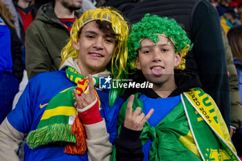 2024-03-26 - Brazil fans during the friendly football match among the national teams of Spain and Brazil at Estadio Santiago Bernabeu, Madrid. - SPAIN VS BRAZIL - FRIENDLY MATCH - SOCCER