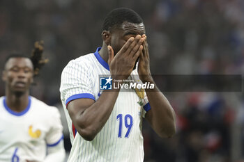 2024-03-26 - Youssouf Fofana of France celebrates his goal during the International Friendly football match between France and Chile on March 26, 2024 at Stade Velodrome in Marseille, France - FOOTBALL - FRIENDLY GAME - FRANCE V CHILE - FRIENDLY MATCH - SOCCER
