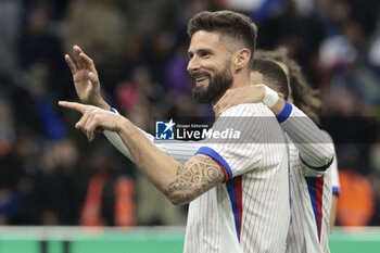 2024-03-26 - Olivier Giroud of France celebrates his goal during the International Friendly football match between France and Chile on March 26, 2024 at Stade Velodrome in Marseille, France - FOOTBALL - FRIENDLY GAME - FRANCE V CHILE - FRIENDLY MATCH - SOCCER