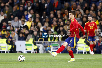 2024-03-26 - Robin Le Normand of Spain during the International friendly football match between Spain and Brazil on March 26, 2024 at Santiago Bernabeu stadium in Madrid, Spain - FOOTBALL - FRIENDLY GAME - SPAIN V BRAZIL - FRIENDLY MATCH - SOCCER