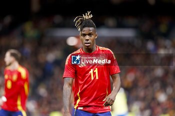 2024-03-26 - Nico Williams of Spain during the International friendly football match between Spain and Brazil on March 26, 2024 at Santiago Bernabeu stadium in Madrid, Spain - FOOTBALL - FRIENDLY GAME - SPAIN V BRAZIL - FRIENDLY MATCH - SOCCER