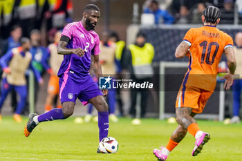 2024-03-26 - Antonio Rüdiger of Germany during the International Friendly football match between Germany and Netherlands on March 26, 2024 at Deutsche Bank Park in Frankfurt am Main, Germany - FOOTBALL - FRIENDLY GAME - GERMANY V NETHERLANDS - FRIENDLY MATCH - SOCCER