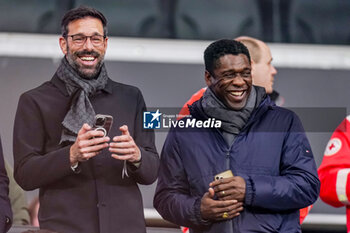 2024-03-26 - Ruud van Nistelrooy and Clarence Seedorf during the International Friendly football match between Germany and Netherlands on March 26, 2024 at Deutsche Bank Park in Frankfurt am Main, Germany - FOOTBALL - FRIENDLY GAME - GERMANY V NETHERLANDS - FRIENDLY MATCH - SOCCER