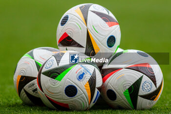 2024-03-26 - The Adidas Euro 2024 Match ball during the International Friendly football match between Scotland and Northern Ireland on 26 March 2024 at Hampden Park in Glasgow, Scotland - FOOTBALL - FRIENDLY GAME - SCOTLAND V NORTHERN IRELAND - FRIENDLY MATCH - SOCCER