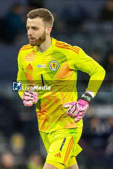 2024-03-26 - Angus Gunn of Scotland during the International Friendly football match between Scotland and Northern Ireland on 26 March 2024 at Hampden Park in Glasgow, Scotland - FOOTBALL - FRIENDLY GAME - SCOTLAND V NORTHERN IRELAND - FRIENDLY MATCH - SOCCER