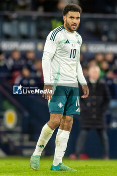 2024-03-26 - Jamie Reid of Northern Ireland during the International Friendly football match between Scotland and Northern Ireland on 26 March 2024 at Hampden Park in Glasgow, Scotland - FOOTBALL - FRIENDLY GAME - SCOTLAND V NORTHERN IRELAND - FRIENDLY MATCH - SOCCER