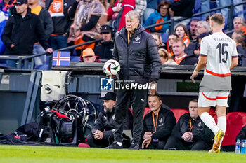 2024-06-10 - Coach Age Fridtjof Hareide of Iceland during the International Friendly football match between Netherlands and Iceland on June 10, 2024 at Stadion Feijenoord de Kuip in Rotterdam, Netherlands - FOOTBALL - FRIENDLY GAME - NETHERLANDS V ICELAND - FRIENDLY MATCH - SOCCER