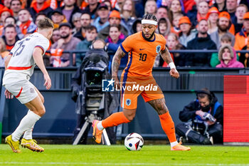 2024-06-10 - Memphis Depay of Netherlands during the International Friendly football match between Netherlands and Iceland on June 10, 2024 at Stadion Feijenoord de Kuip in Rotterdam, Netherlands - FOOTBALL - FRIENDLY GAME - NETHERLANDS V ICELAND - FRIENDLY MATCH - SOCCER