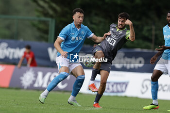 2024-07-16 - Napoli's Kosovar defender Amir Rrahmani during friendly match SSC Napoli Anaune val di Non SSC Napoli's 2024-25 preseason training camp in val di sole in Trentino, Dimaro Folgarida

 - NAPOLI VS ANAUNE VAL DI NON - FRIENDLY MATCH - SOCCER