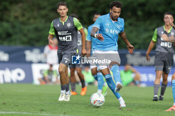 2024-07-16 - Napoli's Belgian forward Cyril Ngonge scores against anaune during SSC Napoli's 2024-25 preseason training camp in val di sole in Trentino, Dimaro Folgarida

 - NAPOLI VS ANAUNE VAL DI NON - FRIENDLY MATCH - SOCCER