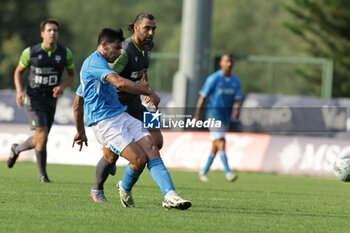 2024-07-16 - Napoli's Argentinian forward Giovanni Simeone controls the ball during friendly match SSC Napoli Anaune val di Non SSC Napoli's 2024-25 preseason training camp in val di sole in Trentino, Dimaro Folgarida

 - NAPOLI VS ANAUNE VAL DI NON - FRIENDLY MATCH - SOCCER