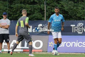 2024-07-16 - Napoli's Italian defender Leonardo Spinazzola controls the ball during friendly match SSC Napoli Anaune val di Non SSC Napoli's 2024-25 preseason training camp in val di sole in Trentino, Dimaro Folgarida

 - NAPOLI VS ANAUNE VAL DI NON - FRIENDLY MATCH - SOCCER